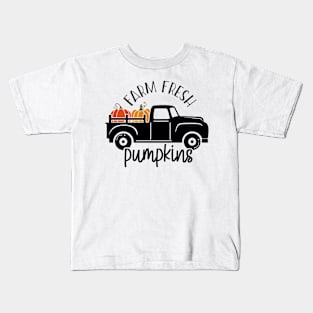 Farm Fresh Pumpkins Fall Halloween Kids T-Shirt